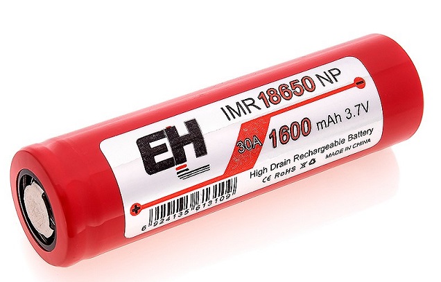 EH IMR 18650 NP - 1600 mAh de la batería