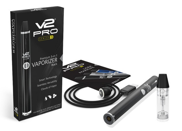 V2 Pro Series 3 Vaporizer Pen 3-in-1 - Dry Herb, Wax, E-Liquid