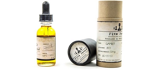 Five Pawns e-liquid packaging review
