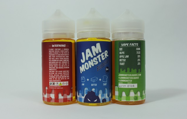 Jam Monster PG/VG Ratio