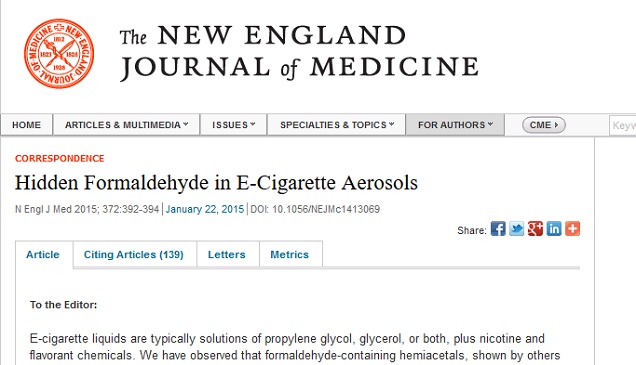 E-Cigarette Formaldehyde Study Explained