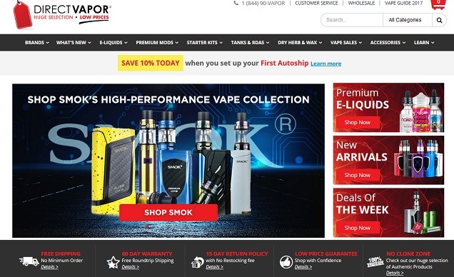 Best Online Vape Stores of 2019 - Top Rated Vape Shops in the U.S.