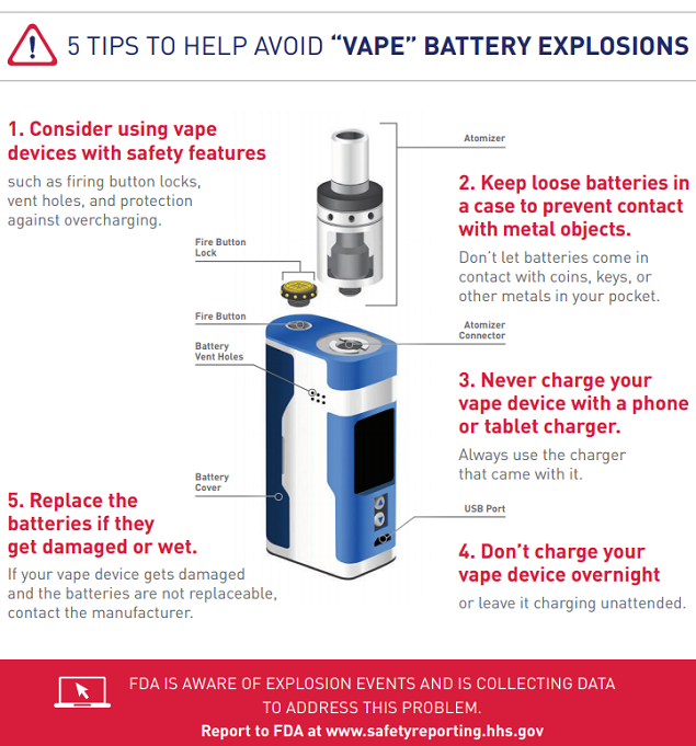 Vape Explosion Safety Tips