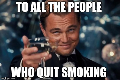 quit smoking meme Leo DiCaprio