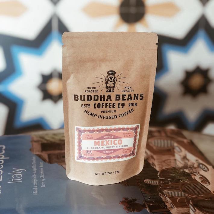 Hemp-infused coffee by Buddha Beans