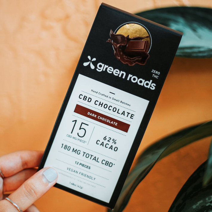 CBD dark chocolate by Green Roads
