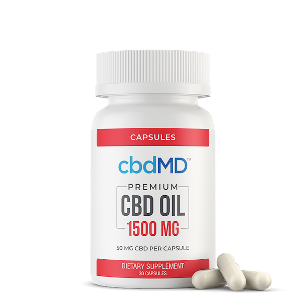 cbdMD CBD oil capsules