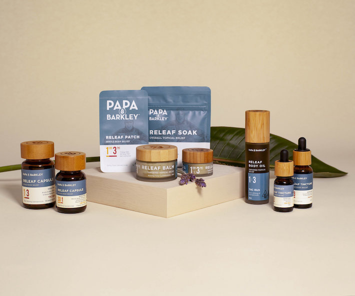 Variety of CBD products