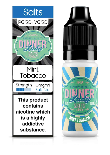 Mint tobacco nicotine salt e-juice