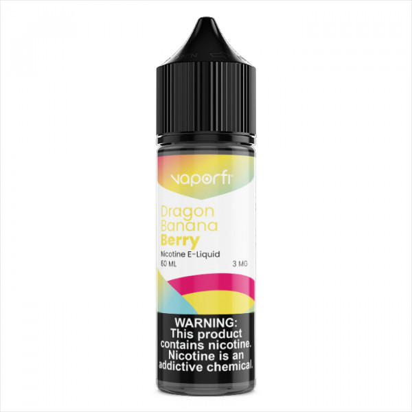 Fruity vape juice with notes of banana and berry