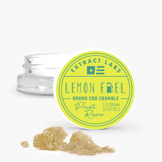 CBD crumble concentrate product