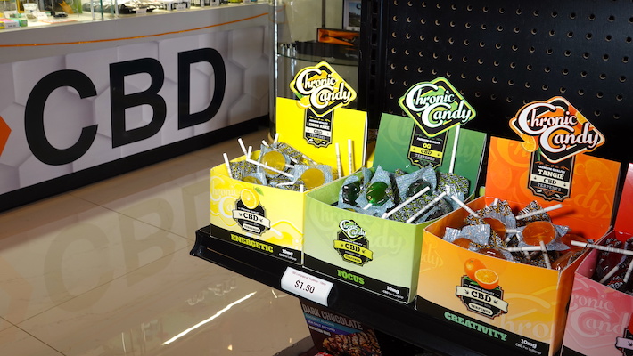 CBD products sold at store